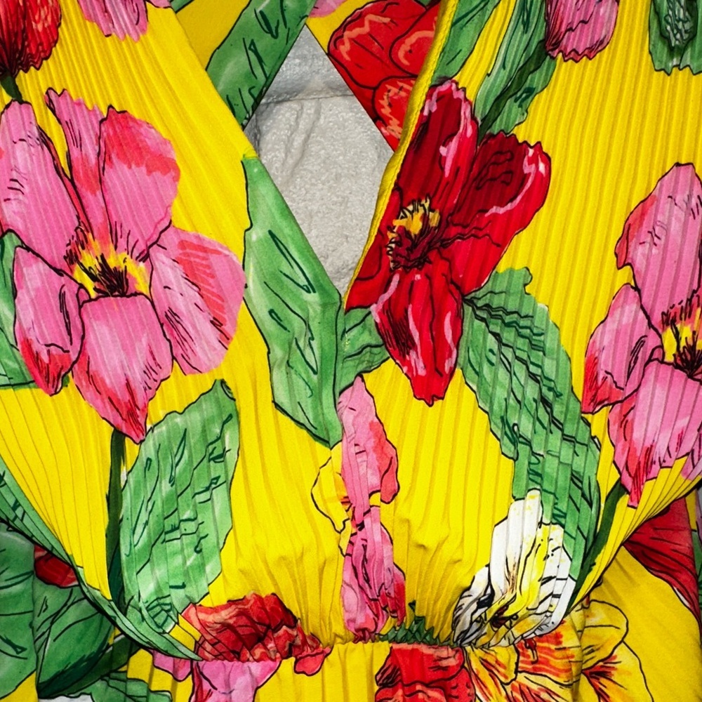 Milly Oria Floral Maxi Dress Size 6 - Picture 14 of 16